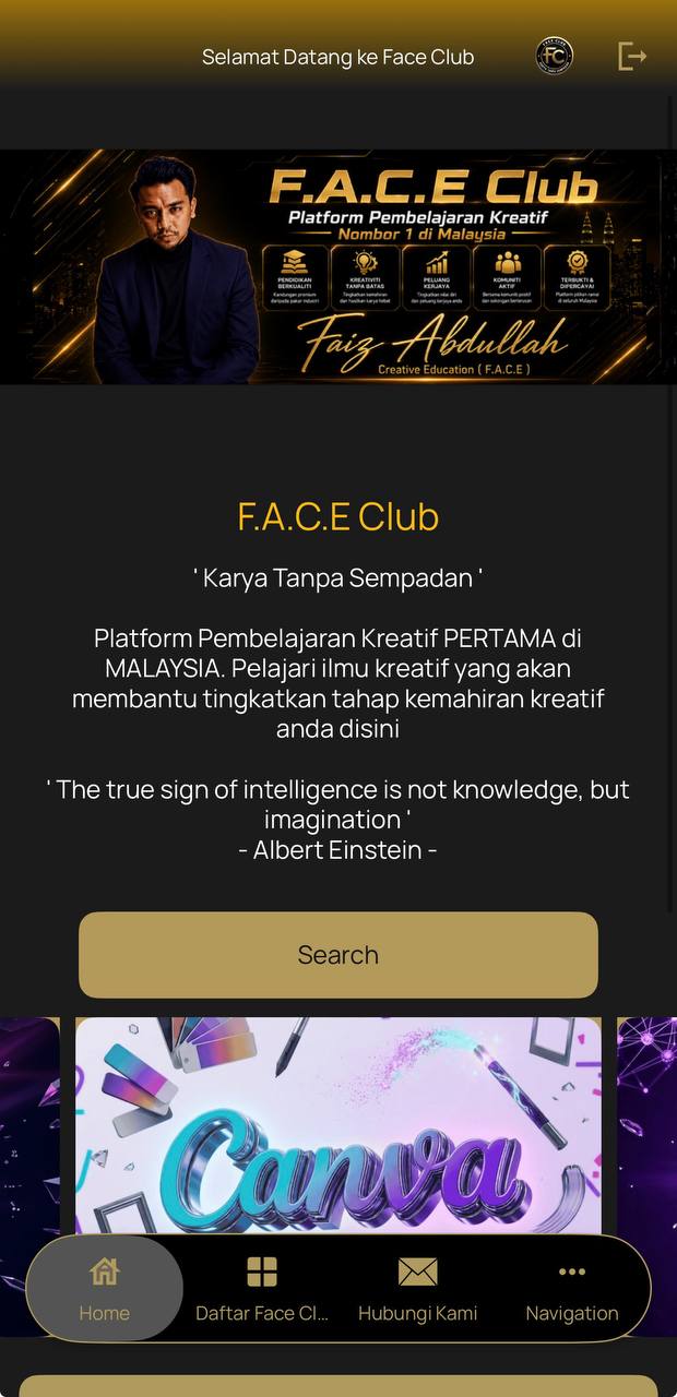 Face Club App